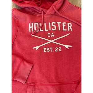 Vintage Hollister Y2K Men's Hoodie Red Size M
